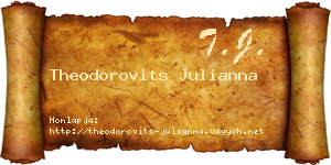 Theodorovits Julianna névjegykártya
